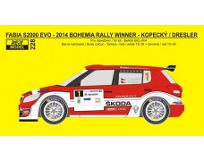Decal – Fabia S2000 EVO - Retro design Bohemia / Barum rally 2014